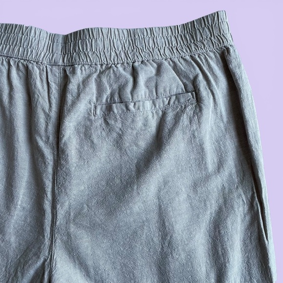 Vintage Hollywood Linen Blend Cream Pants Women’s XL Drawstring Boho Cottagecore - Picture 6 of 8